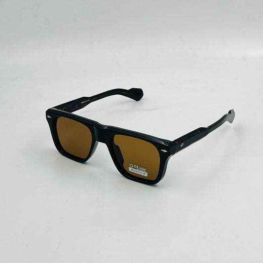 Spexone Specsmith Series:Midnight Black Frame with Amber Tint Lens
