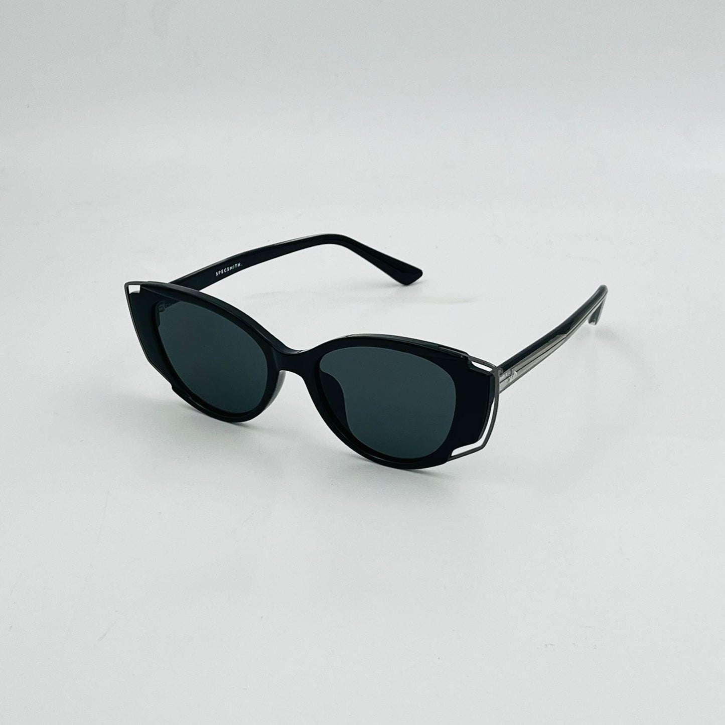 Spexone Specsmith Series: Black Frame with Dark Grey Lens