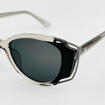 Spexone Specsmith Series:tranculent grey Frame with Dark Grey Lens