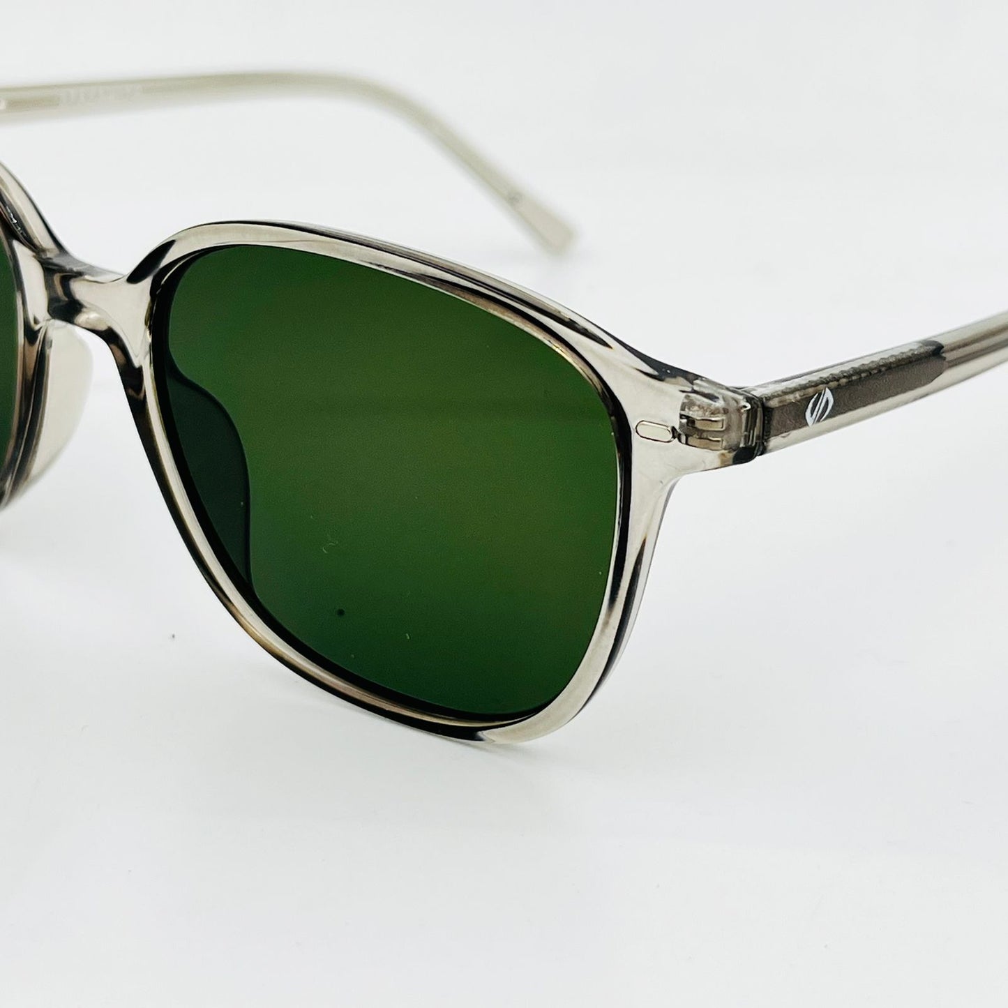 Spexone Specsmith Series:	Matte Grey Frame with Dark Green Lens