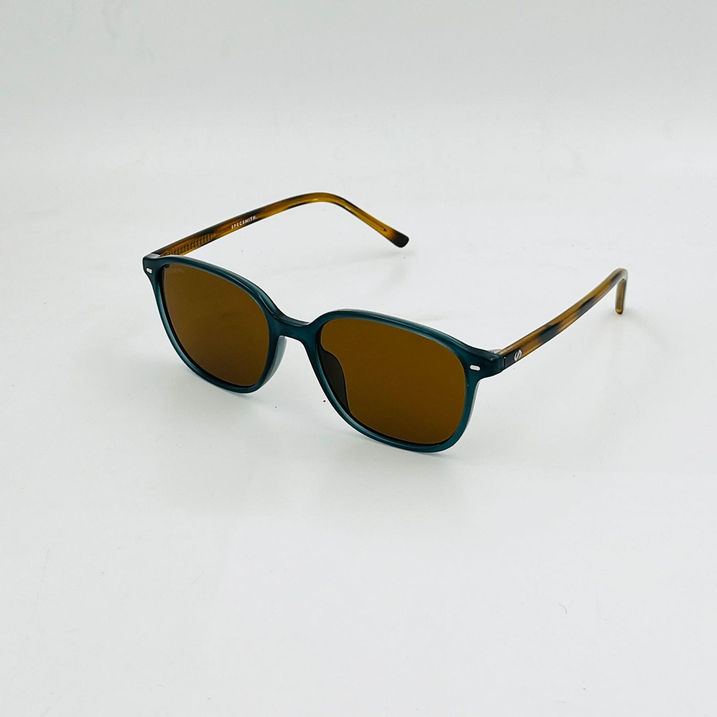 Spexone Specsmith Series:	Petrol Blue Frame with Amber tint Lens