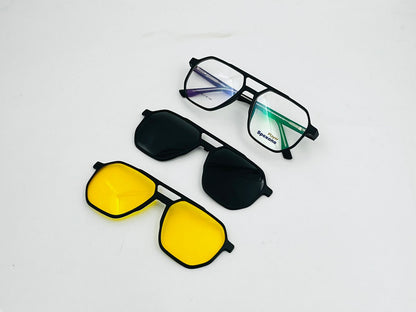Spexone player SG001 Series: glossy Black Frame with Transparent Lens