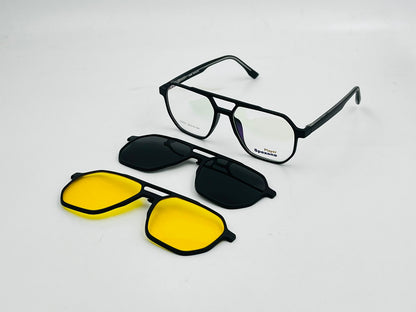Spexone player SG001 Series: glossy Black Frame with Transparent Lens