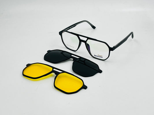 Spexone player SG001 Series: glossy Black Frame with Transparent Lens