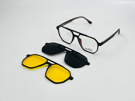 Spexone player SG001 Series: Brown Frame with Transparent Lens