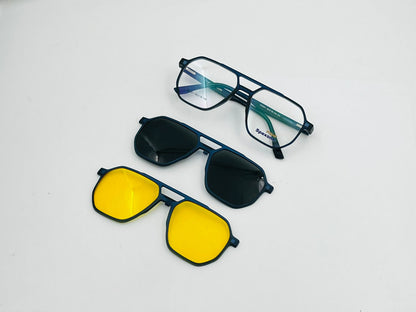 Spexone player SG001 Series: Blue Frame with Transparent Lens