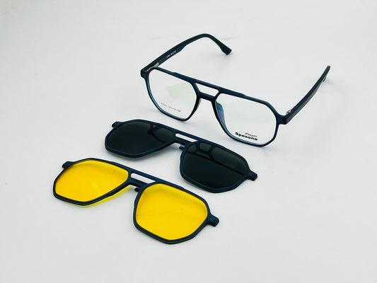 Spexone player SG001 Series: Blue Frame with Transparent Lens