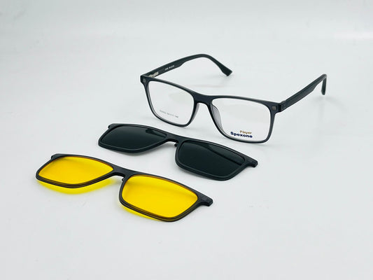Spexone player SG002 Series: Matte Grey Frame with Transparent Lens