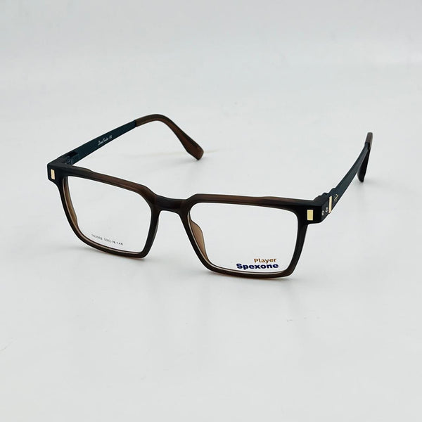 Spexone player 162002 Series: Dark Brown with Transparent Lens