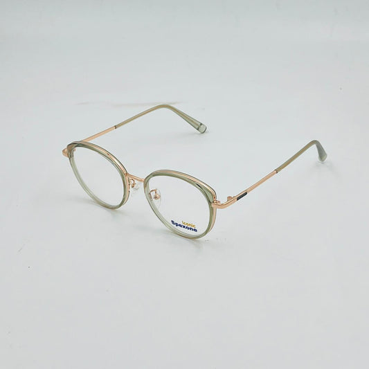 Spexone Iconic TR87343 Series premium: Soft Olive with transparent lens