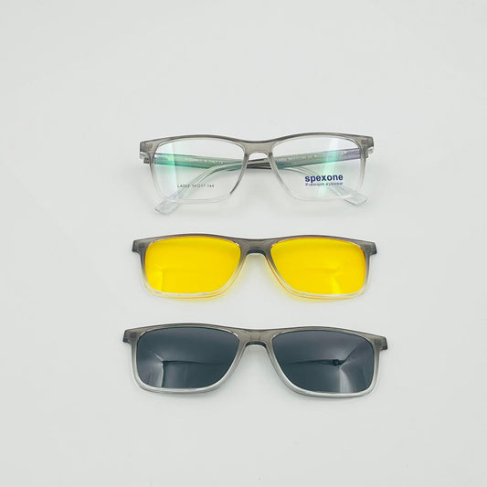 Spexone spexmark LA002 Premium 3-in-1 Magnetic Clip-on Eyeglasses