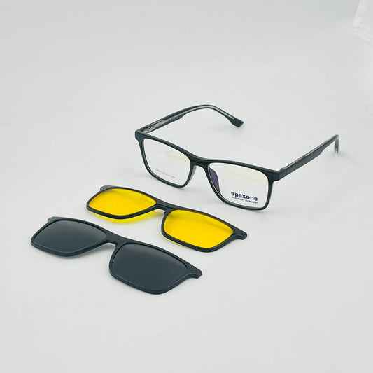 Spexone spexmark LA002 Premium 3-in-1 Magnetic Clip-on Eyeglasses