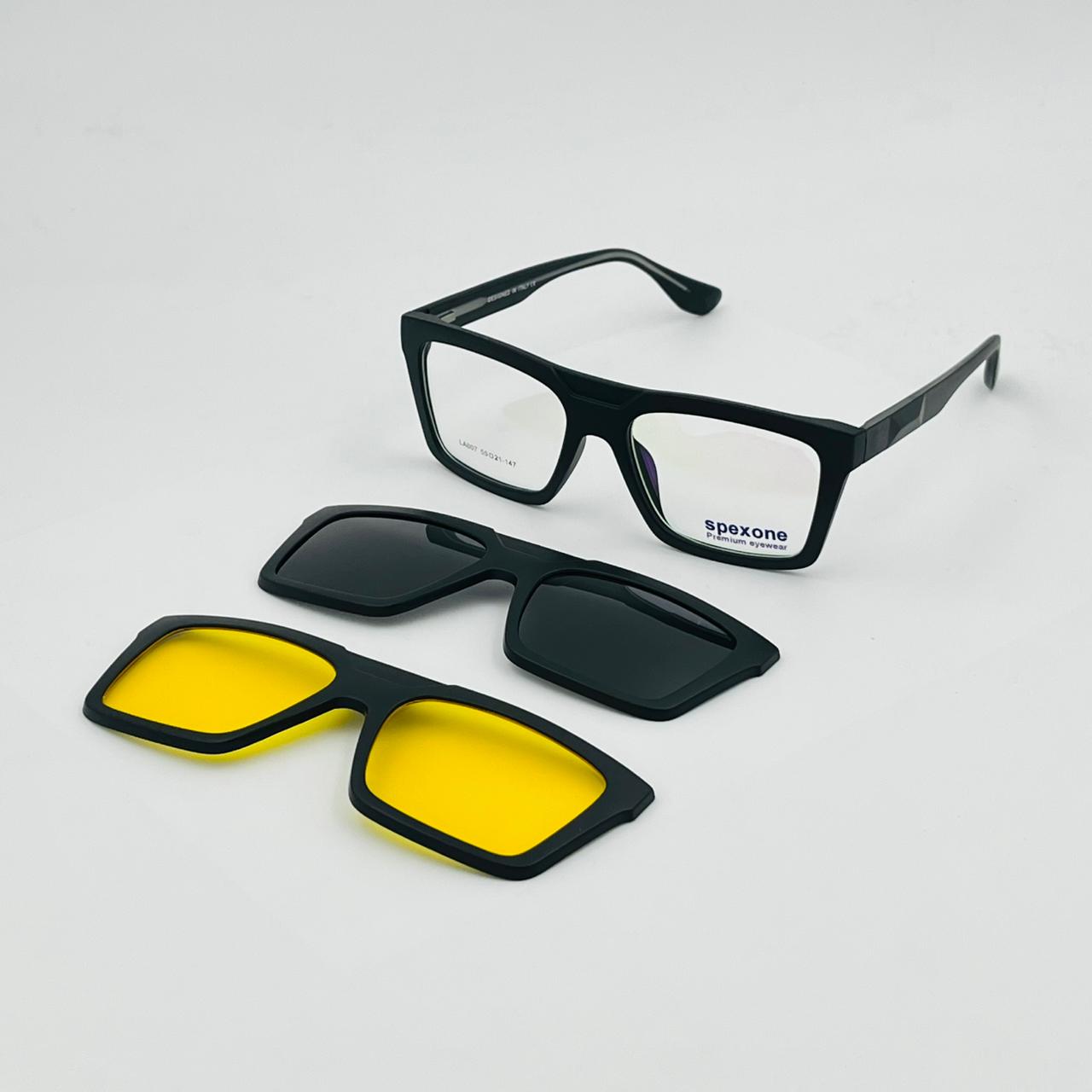 Spexone spexmark LA007 Premium 3-in-1 Magnetic Clip-on Eyeglasses (Copy)