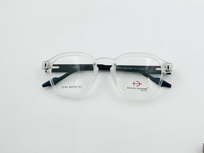 spexone daniel hunter 35184 white transparent premium eyewear