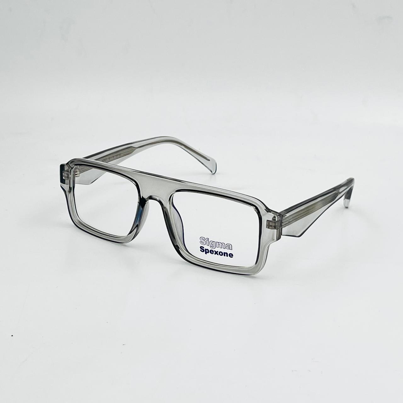 spexone sigma clear grey premium eyewear