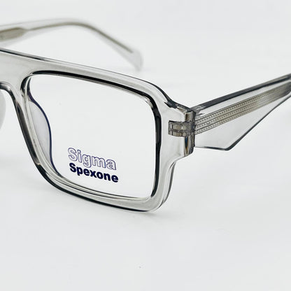 spexone sigma clear grey premium eyewear