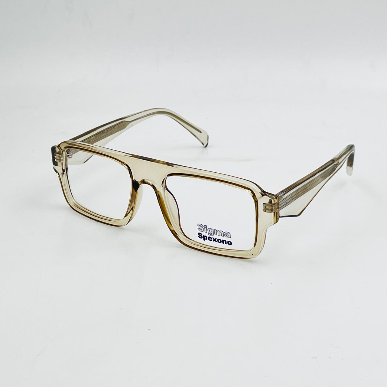 spexone sigma crystal grey premium eyewear