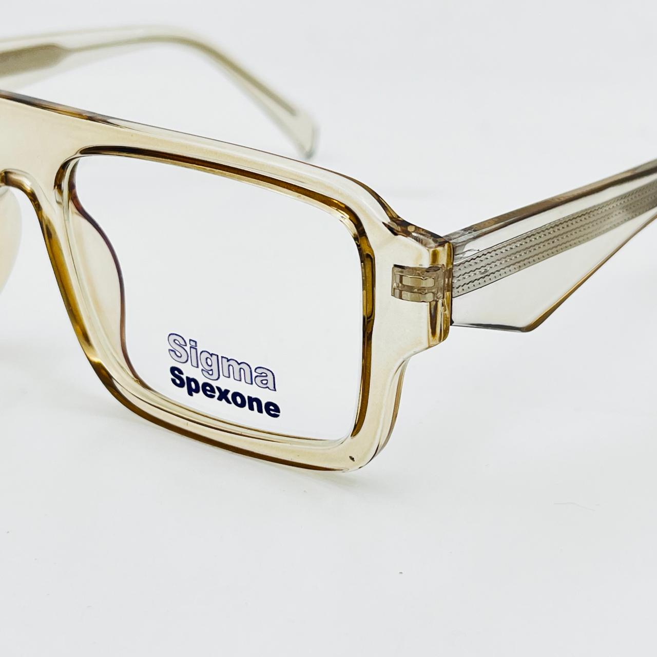 spexone sigma crystal grey premium eyewear