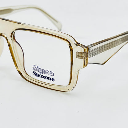 spexone sigma crystal grey premium eyewear