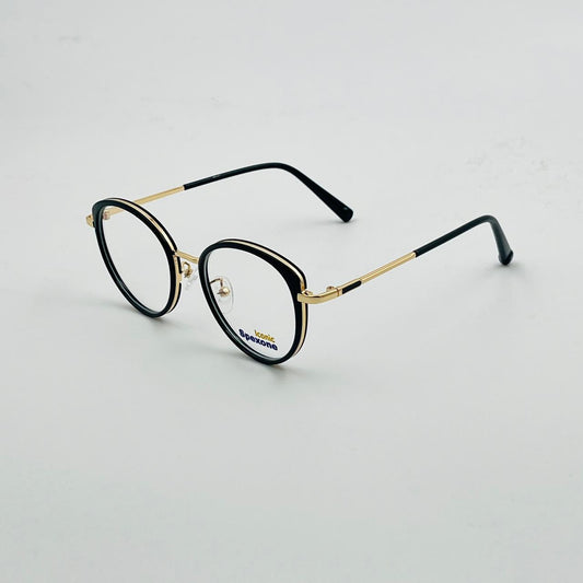 Spexone Iconic TR87343 Series premium: Glossy Black with transparent lens