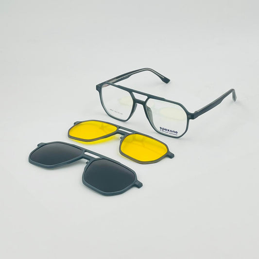 Spexone spexmark LA001 Premium 3-in-1 Magnetic Clip-on Eyeglasses