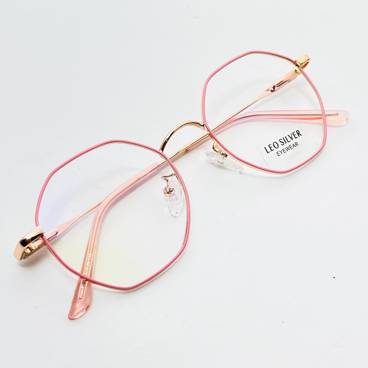 Spexone leo hexagon Rose gold premium eyewear for man and woman