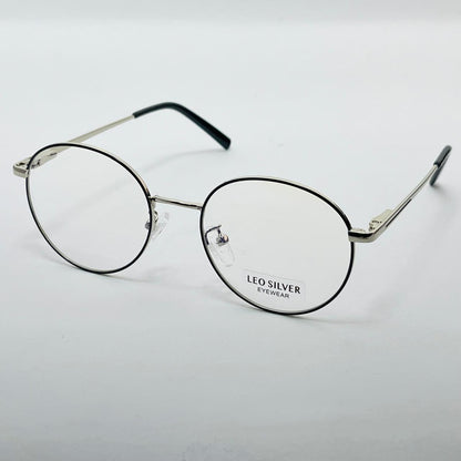 Spexone leo  round silver premium eyewear for man and woman