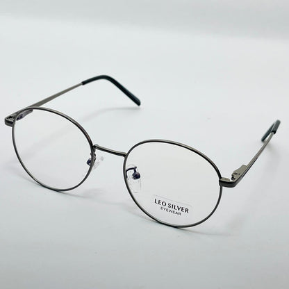 Spexone leo  round silver premium eyewear for man and woman