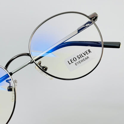 Spexone leo  round silver premium eyewear for man and woman