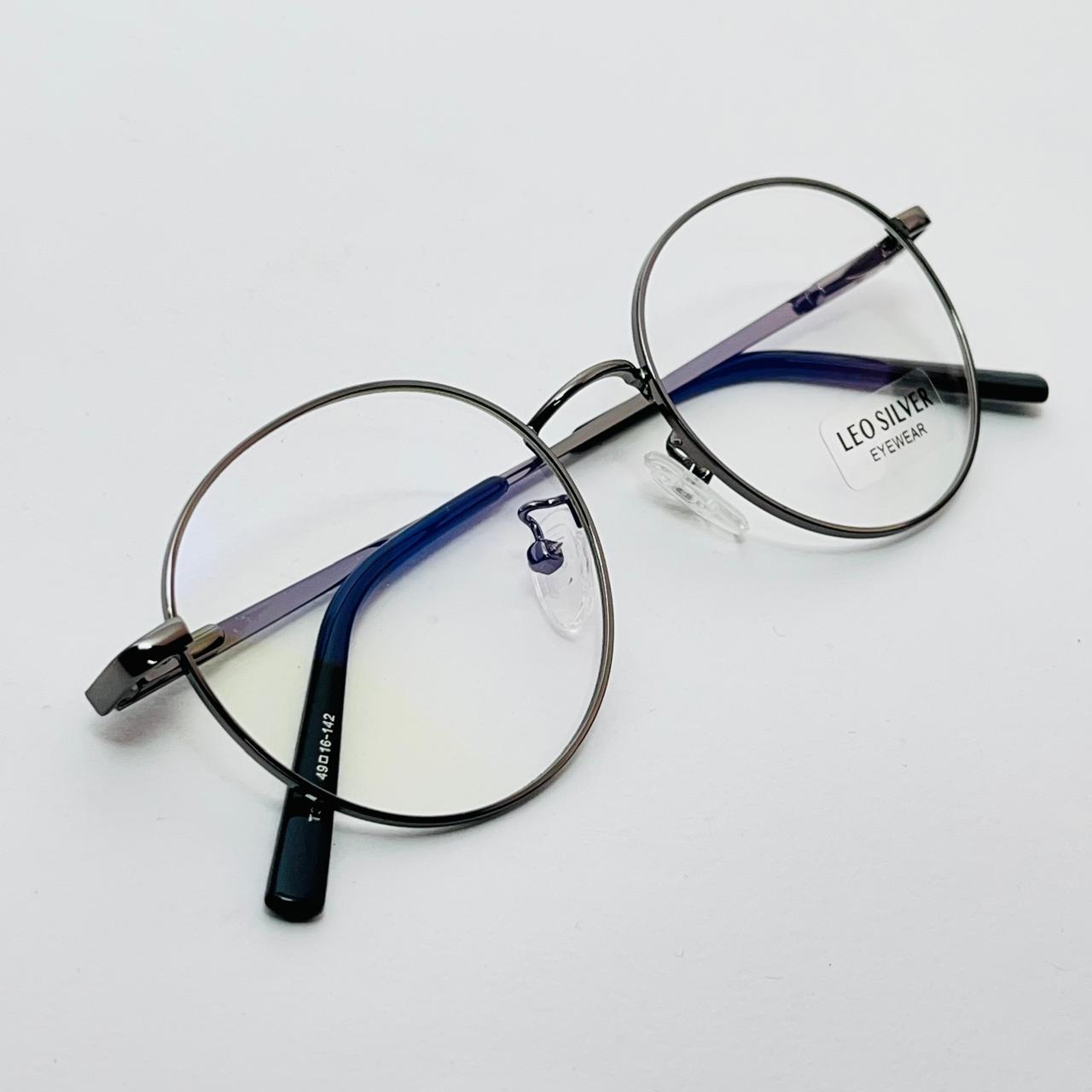 Spexone leo  round silver premium eyewear for man and woman