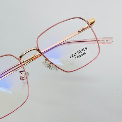 Spexone leo  geomateric pink premium eyewear for man and woman