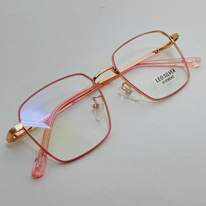 Spexone leo  geomateric pink premium eyewear for man and woman
