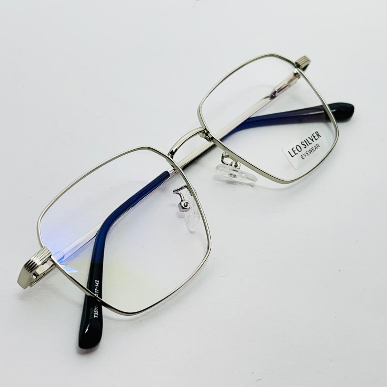 Spexone leo  geometric Silver premium eyewear for man and woman