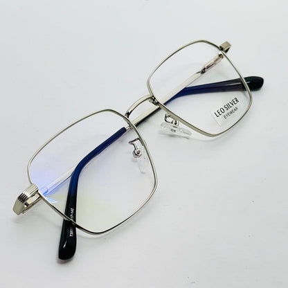 Spexone leo  geometric Silver premium eyewear for man and woman