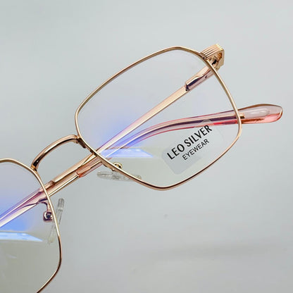 Spexone leo  geometric rose gold premium eyewear for man and woman