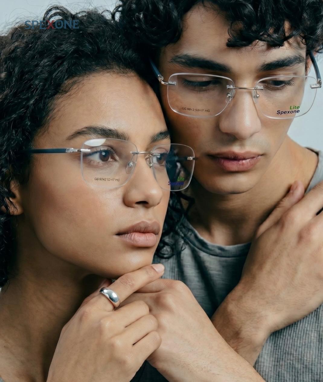 spexone lite frameless premium eyewear Series GG-602 for man and woman