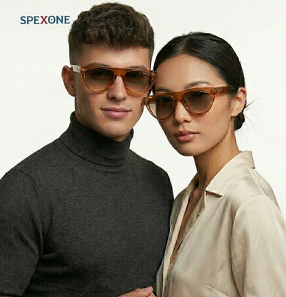 spexone  grey jack premium orange sunglass   for man and woman