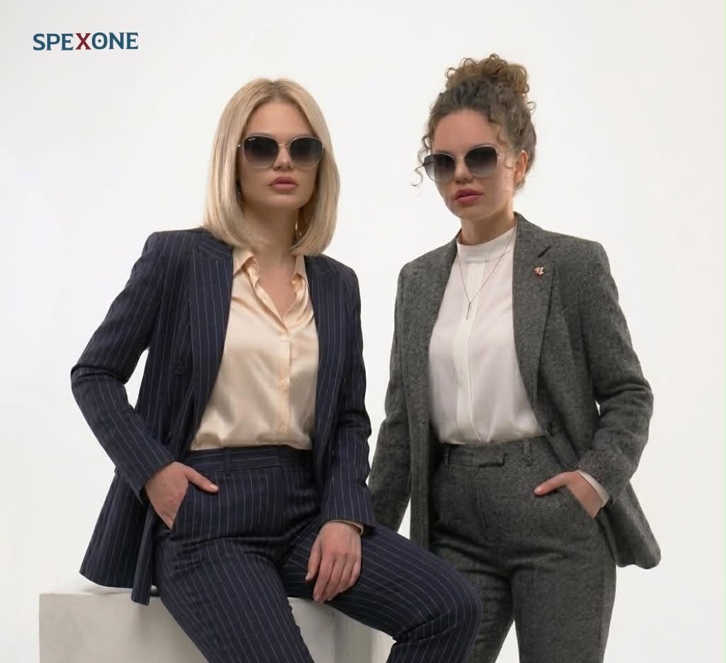 spexone  Hexxa Matte silver premium  sunglass  for woman