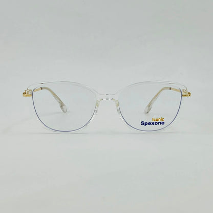 spexone Iconic  transparent white series:Tr23130 premium  Eyewear  for woman