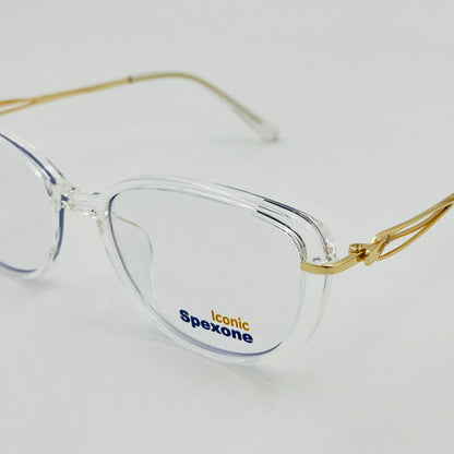 spexone Iconic  transparent white series:Tr23130 premium  Eyewear  for woman