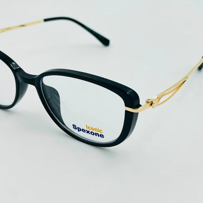 spexone Iconic Glossy Black series:Tr23130 premium  Eyewear  for woman