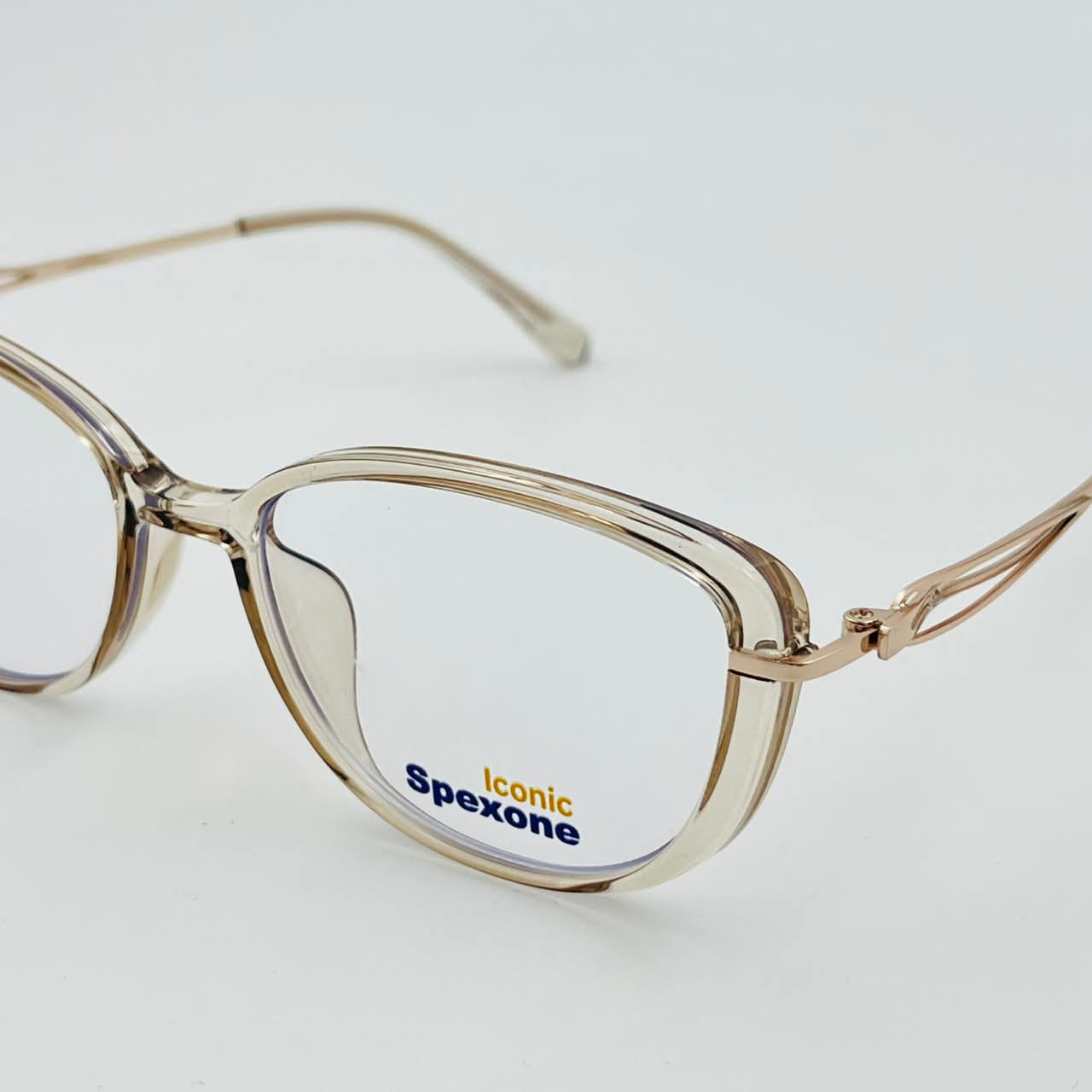spexone Iconic Light Gold series:Tr23130 premium  Eyewear  for woman