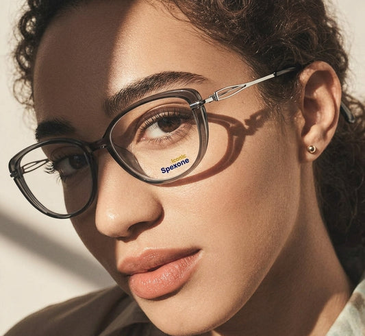 spexone Iconic Grey series:Tr23130 premium  Eyewear  for woman