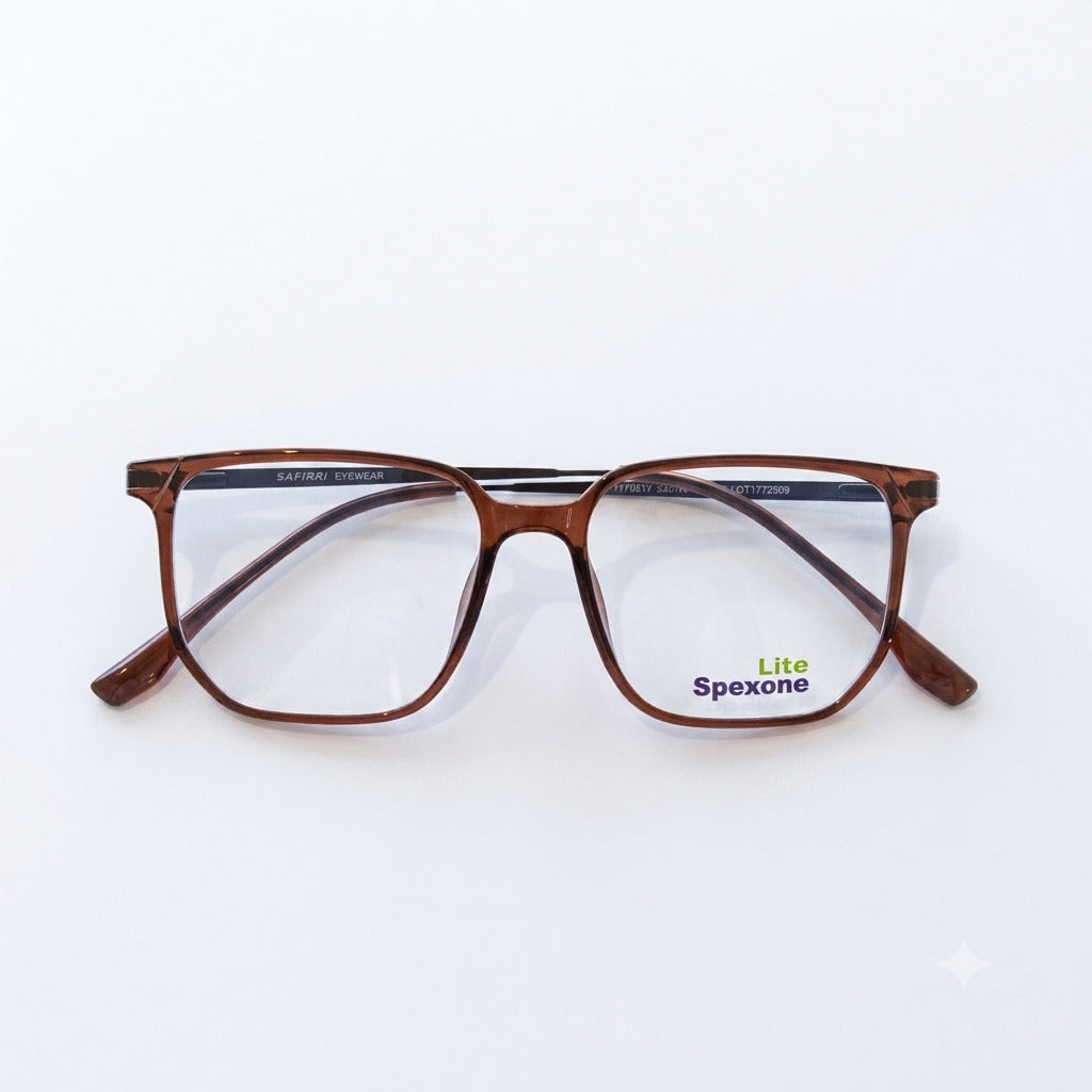 Spexone Lite Translucent brown series: premium  Eyewear for man & woman
