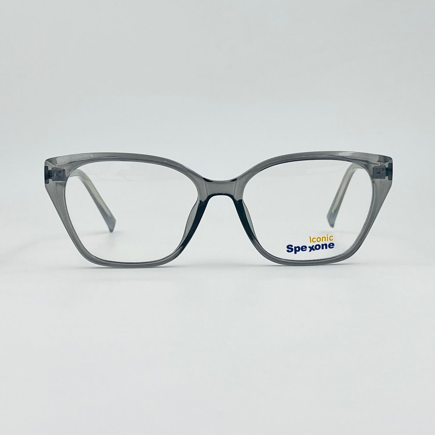 Spexone iconic translucent grey series: premium  Eyewear for woman