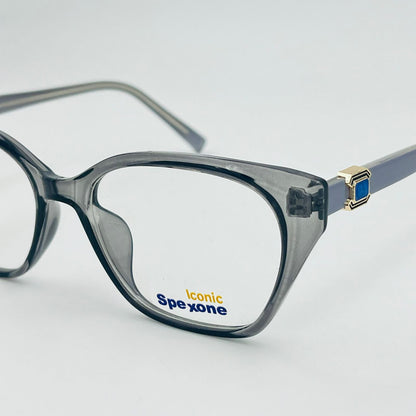 Spexone iconic translucent grey series: premium  Eyewear for woman