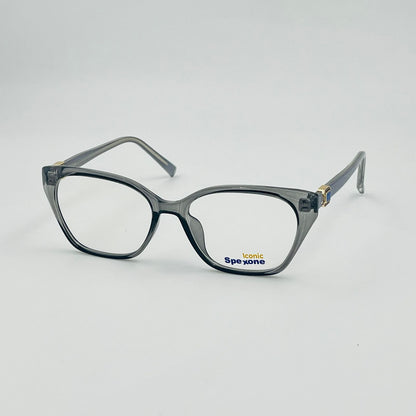 Spexone iconic translucent grey series: premium  Eyewear for woman