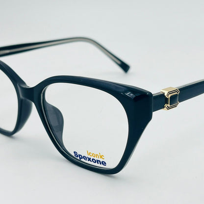 Spexone iconic glossy black series: premium  Eyewear for woman