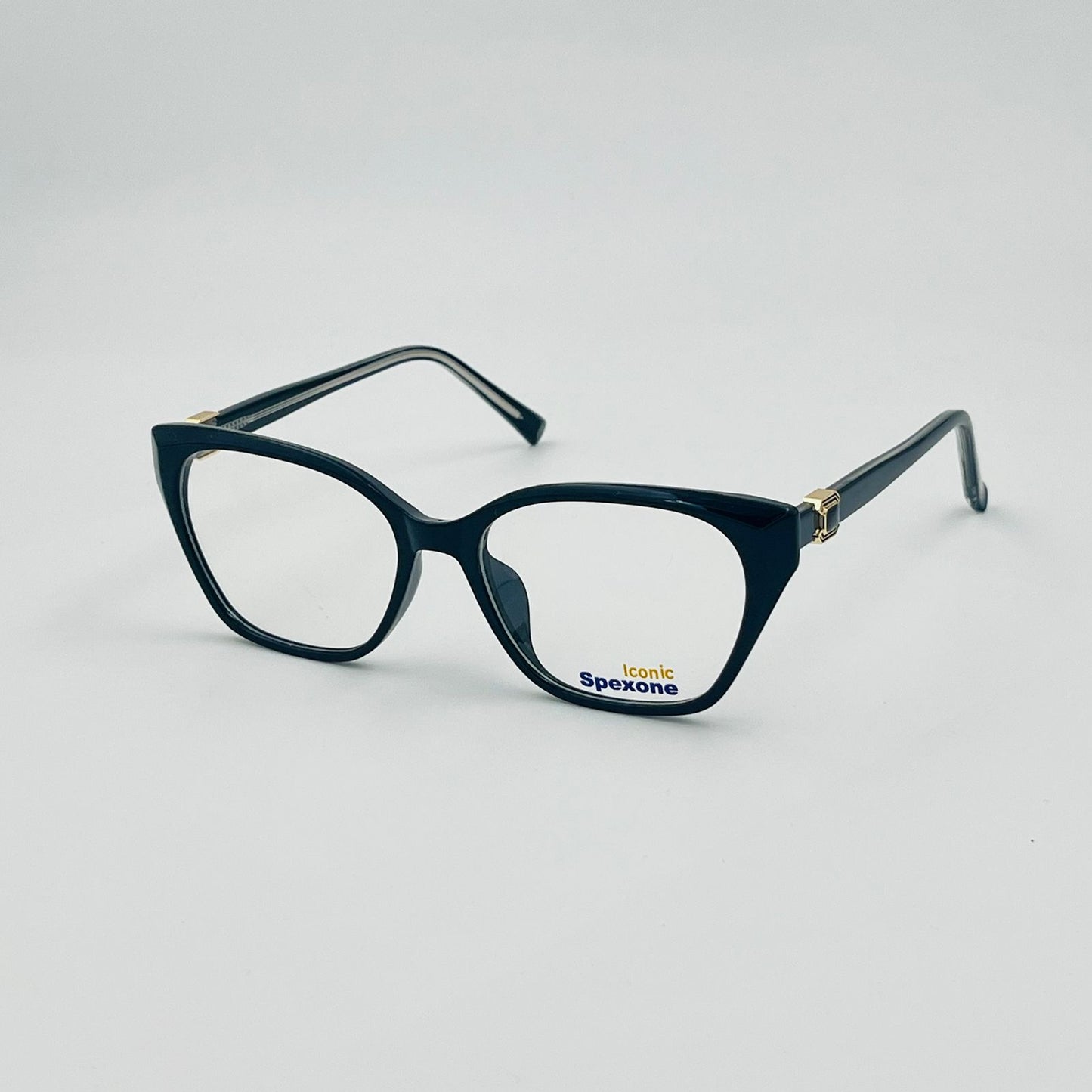 Spexone iconic glossy black series: premium  Eyewear for woman