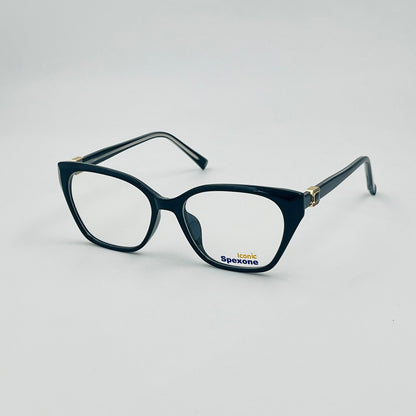 Spexone iconic glossy black series: premium  Eyewear for woman